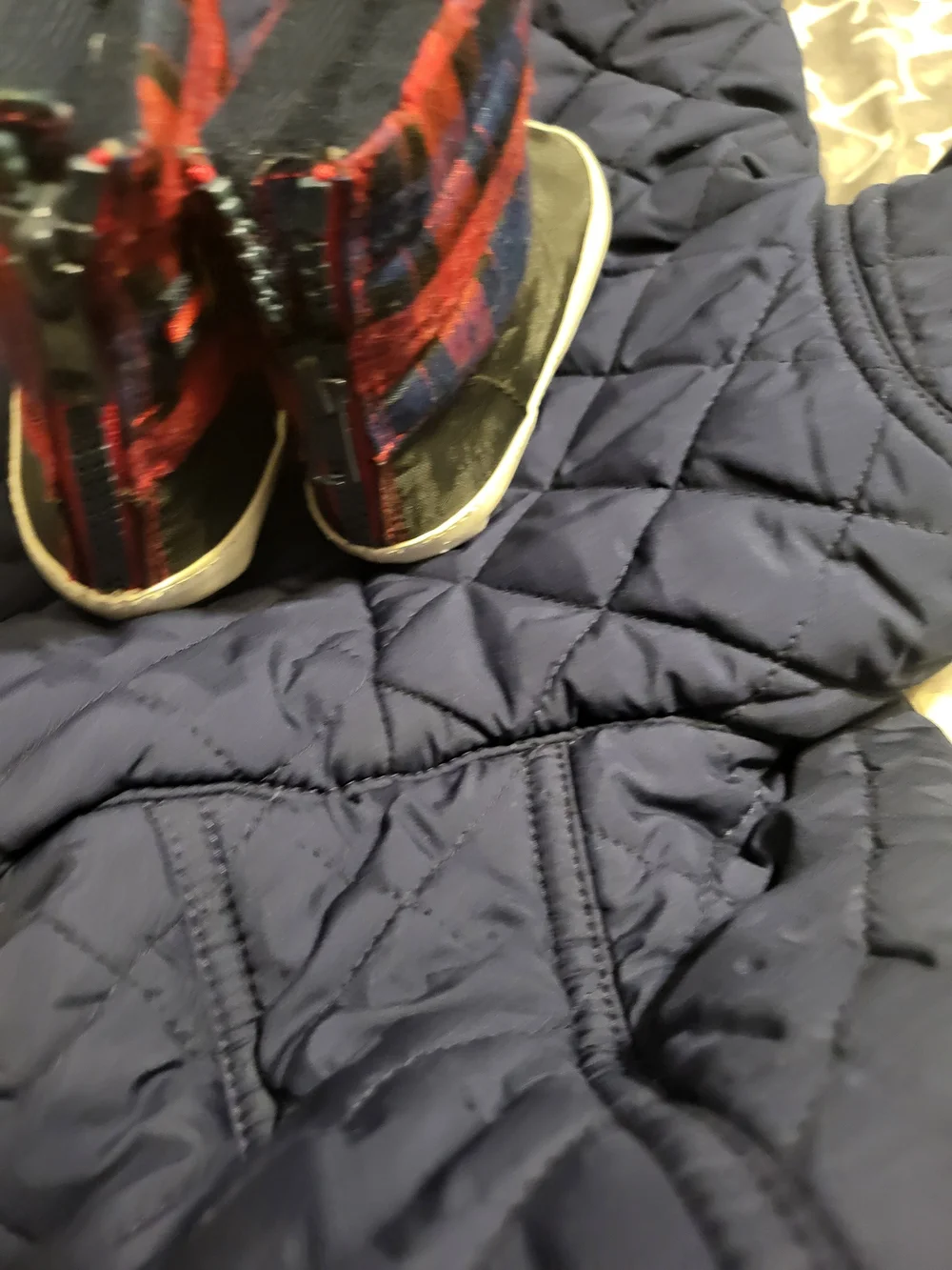 Ralph Lauren Quilted Navy Hooded Baby Bunting Snowsuit